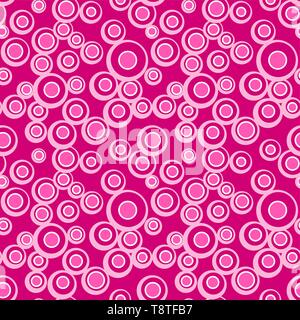 Bright vector colorful bubbles on colored background. Abstract geometric seamless pattern for textile, wrapping paper, prints, fabric, wallpaper, web  Stock Vector