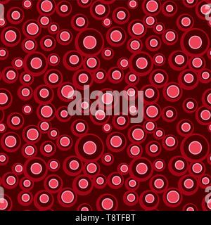 Bright vector colorful bubbles on colored background. Abstract geometric seamless pattern for textile, wrapping paper, prints, fabric, wallpaper, web  Stock Vector