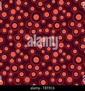 Bright vector colorful bubbles on colored background. Abstract geometric seamless pattern for textile, wrapping paper, prints, fabric, wallpaper, web  Stock Vector