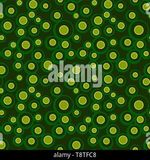Bright vector colorful bubbles on colored background. Abstract geometric seamless pattern for textile, wrapping paper, prints, fabric, wallpaper, web  Stock Vector
