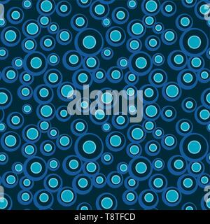 Bright vector colorful bubbles on colored background. Abstract geometric seamless pattern for textile, wrapping paper, prints, fabric, wallpaper, web  Stock Vector