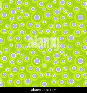 Bright vector colorful bubbles on colored background. Abstract geometric seamless pattern for textile, wrapping paper, prints, fabric, wallpaper, web  Stock Vector