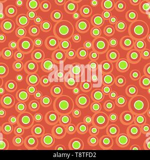 Bright vector colorful bubbles on colored background. Abstract geometric seamless pattern for textile, wrapping paper, prints, fabric, wallpaper, web  Stock Vector