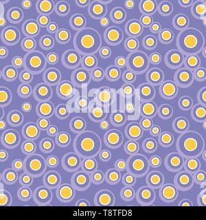 Bright vector colorful bubbles on colored background. Abstract geometric seamless pattern for textile, wrapping paper, prints, fabric, wallpaper, web  Stock Vector