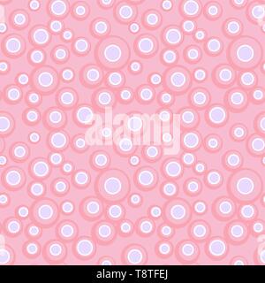 Bright vector colorful bubbles on colored background. Abstract geometric seamless pattern for textile, wrapping paper, prints, fabric, wallpaper, web  Stock Vector