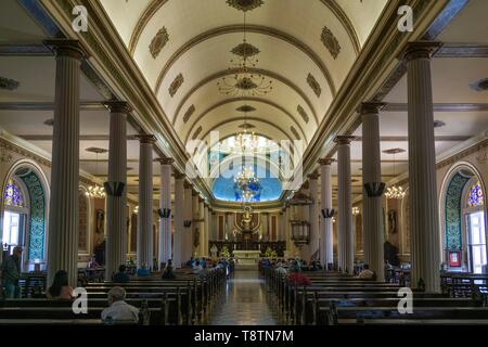 Cathedral San Jose, interior view, San Jose, province San Jose, region Valle Central, Costa Rica Stock Photo