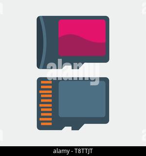 memory card vector illustration Stock Vector