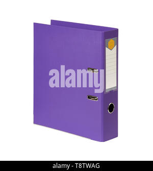 violet office folder Stock Photo