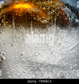 Big Ice Cube in a Glass. Ice Texture Details Stock Photo by ©checat  360978606