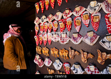 Artesanía pañuelo tradicional. Jordania, Oriente Medio Stock Photo