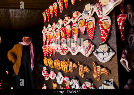 Artesanía pañuelo tradicional. Jordania, Oriente Medio Stock Photo