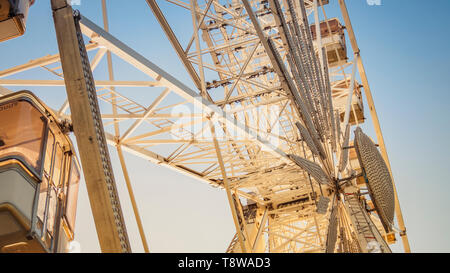 Budapest attraction Budapest Eye at sunset. Stock Photo
