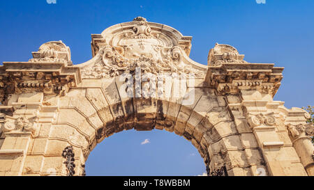 Habsburg Gate to Buda Castle in Budapest, Hungary Stock Photo