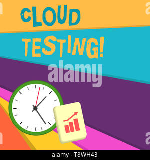 Handwriting text writing Cloud Testing. Conceptual photo is the assessment of a Web application s is perforanalysisce Stock Photo