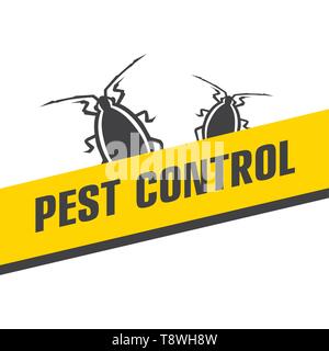 Vector logo for pest and insect control company Stock Vector