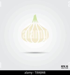 garlic vegetable vector icon Stock Vector