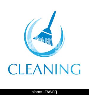 vector logo of cleaning service Stock Vector