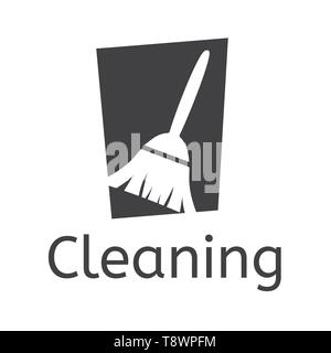 vector logo of cleaning service Stock Vector