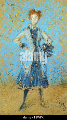 James Abbott Mcneill Whistler  - Blue Girl 1874 Stock Photo