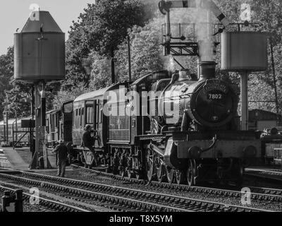 7802 'Bradley Manor' at Bewdley Stock Photo