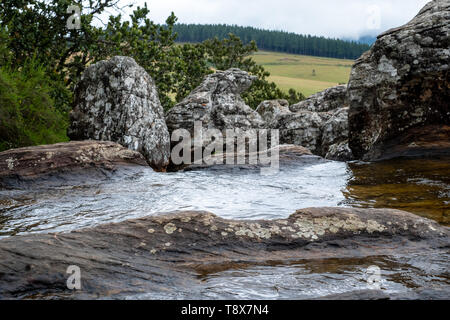 The Mac Mac Pools in the Blyde River Canyon, Panorama Route near Graskop, Mpumalanga, South Africa. Stock Photo