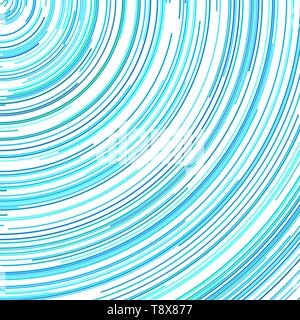 Psychedelic abstract background from concentric curved lines Stock Vector