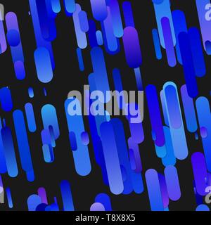 Blue seamless abstract trendy gradient stripe pattern background Stock Vector
