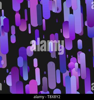 Purple abstract seamless gradient rounded stripe pattern background Stock Vector