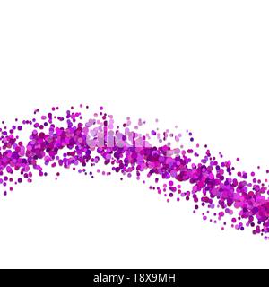 Abstract blank wavy dispersed confetti dot background Stock Vector