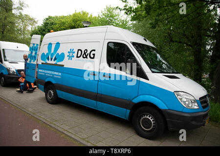 D & G Company Van At Amsterdam THe Netherlands 2019 Stock Photo