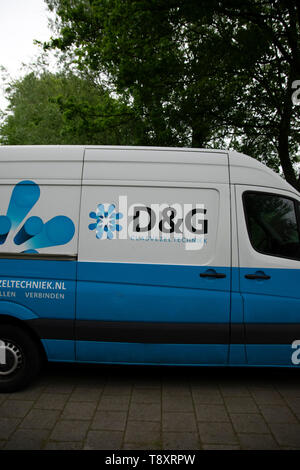 D & G Company Van At Amsterdam THe Netherlands 2019D & G Company Van At Amsterdam THe Netherlands 2019 Stock Photo