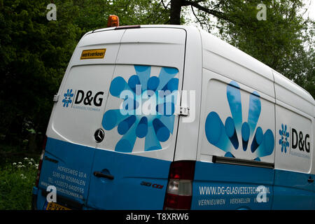 D & G Company Van At Amsterdam THe Netherlands 2019 Stock Photo