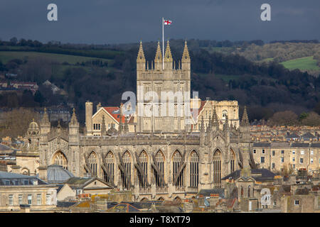 Bath Abbey in Bath, England, uk Stock Photo