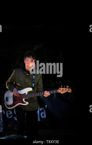 Neil Turrell Neil Harland, Bass guitarist with Smoove & Turrell, a group from North ...