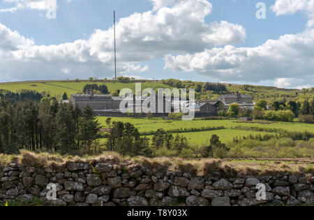 Princetown, Dartmoor, Devon, England, UK. May 2019. HM Prison Dartmoor a category C men's prison built of granite in the Dartmoor National Park. Stock Photo