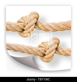Untie the knots - problem solving concept image Stock Photo