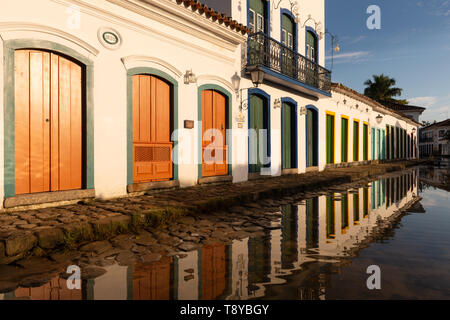 Historic center of Paraty, in Rio de Janeiro State, Brazil Stock Photo