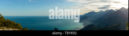 mountain and sea panorama from antalya city, turkey Stock Photo