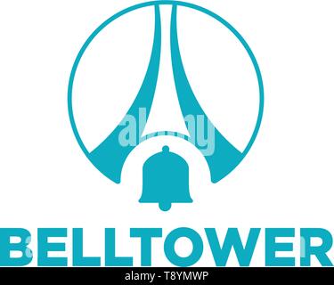 bell tower logo design icon vector illustration isolated element ...