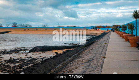 Concord Beach on the seafront of Canvey Island, Essex, Britain Stock Photo