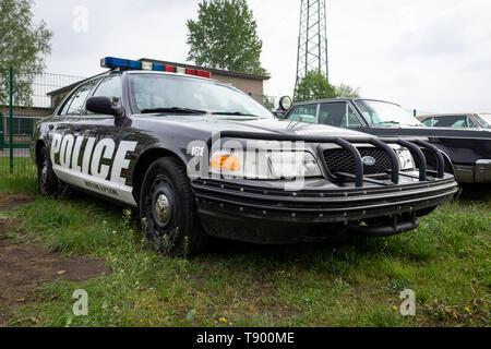 BERLIN - APRIL 27, 2019: Special car Ford Crown Victoria Police Interceptor P71, 2004 Stock Photo