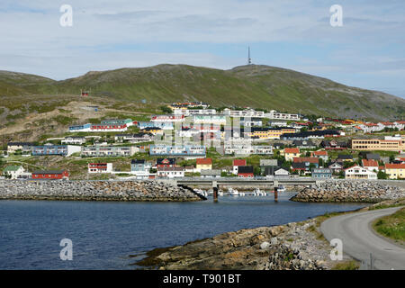 view of hammerfest / northern norway Stock Photo