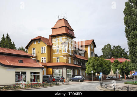 Street in Kudowa-Zdroj. Poland Stock Photo