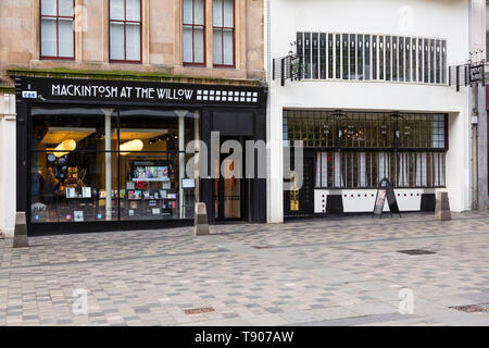Mackintosh at the Willow Tea Rooms and Visitor centre, Sauchiehall Street, Glasgow city centre, Scotland, UK Stock Photo
