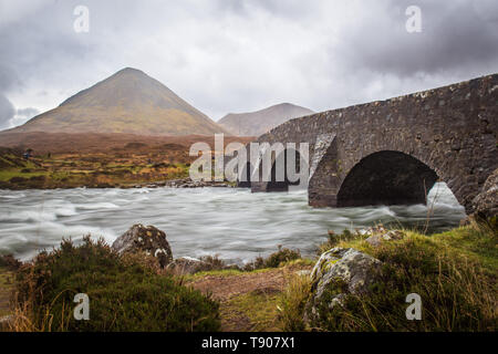 Sligachan Old Bridge, Isle of Skye, Scotland Stock Photo