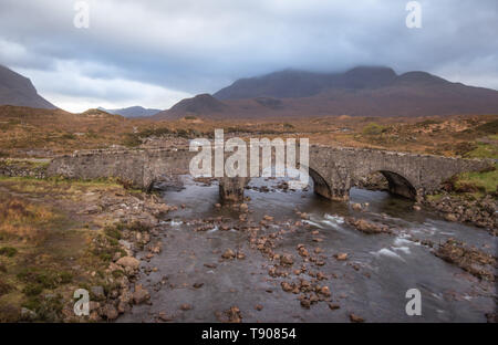 Sligachan Old Bridge, Isle of Skye, Scotland Stock Photo