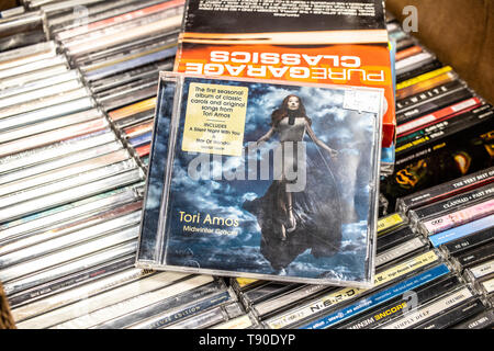 Nadarzyn, Poland, May 11, 2019: Tori Amos CD album Midwinter Graces 2009 on display for sale, famous American singer-songwriter and pianist, Stock Photo