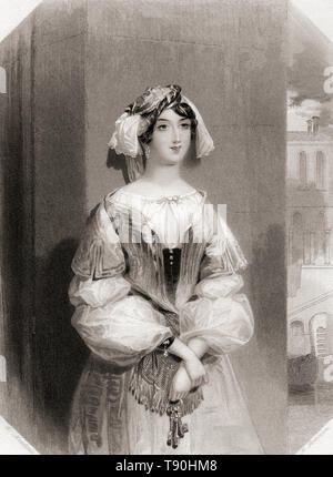 Jessica.  Principal female character from Shakespeare's play Merchant of Venice.  From Shakespeare Gallery, published c.1840. Stock Photo