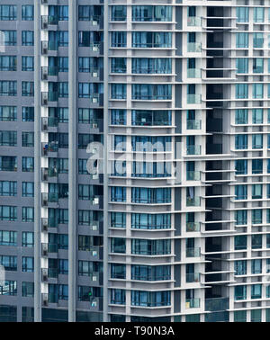 Apartment buildings in Singapore Downtown in the day. Background Stock Photo
