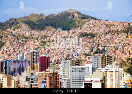 cityscape of la paz, bolivia Stock Photo